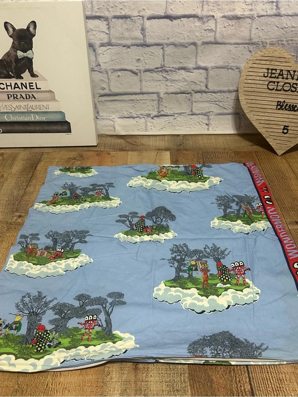 IKEA x Walter Van Beirendonck Glodande Limited Blue Wondermooi Pillow Case